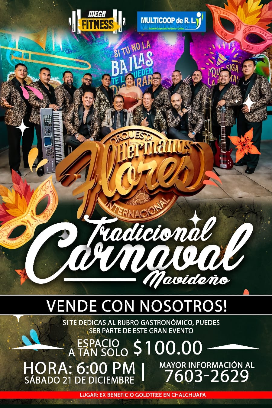 Tradicional Carnaval Navideño con los Hermanos Flores 