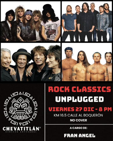 Especial rock clasico en versión unplugged! 🎶 🍺