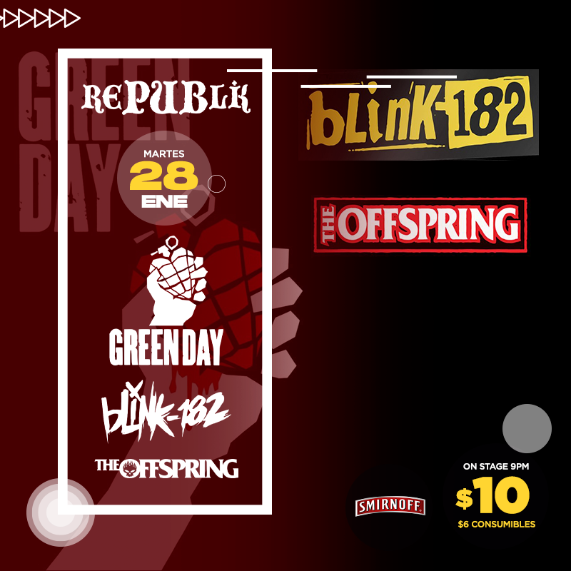The Offspring, Green Day & Blink 182