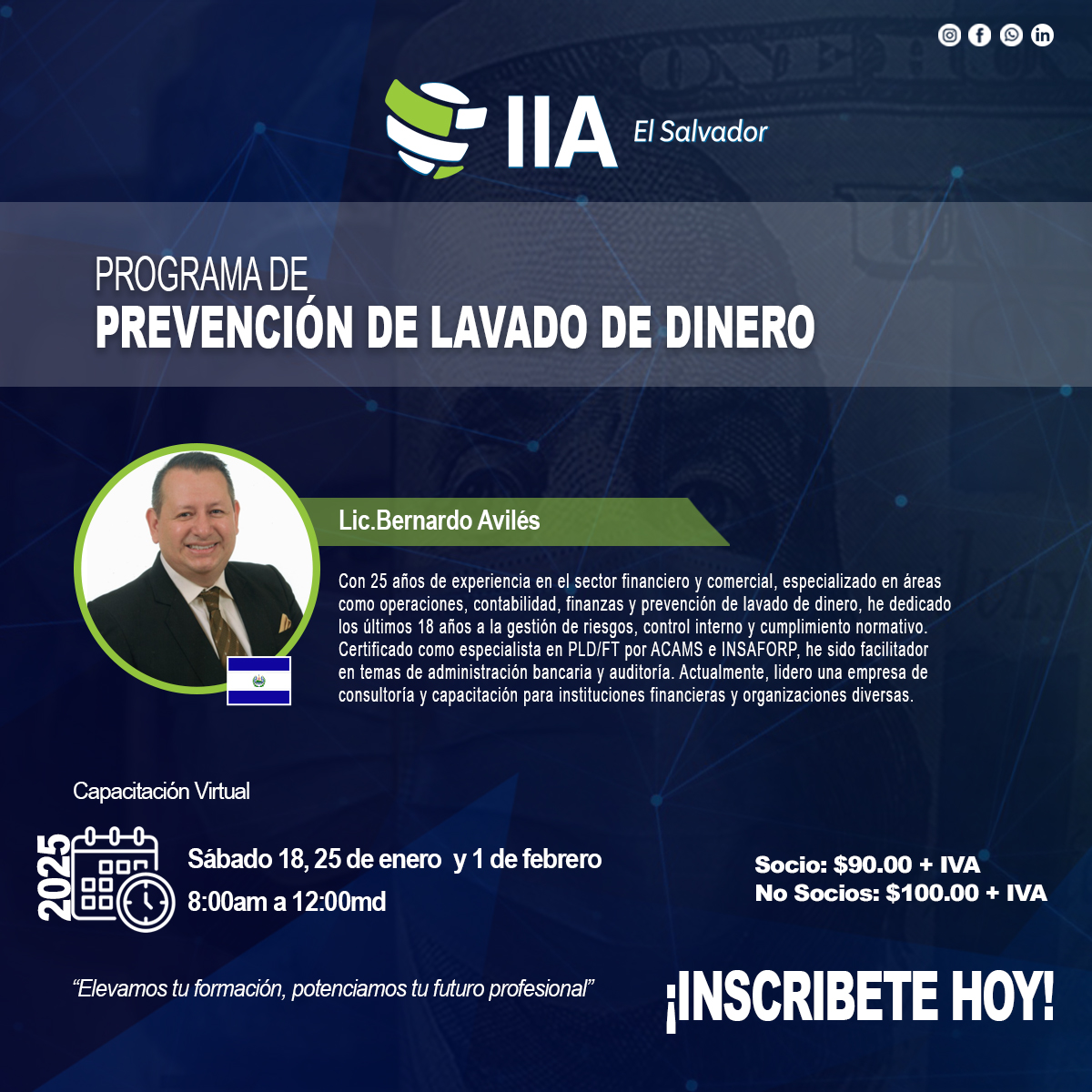 Capacitación en Prevención de Lavado de Dinero