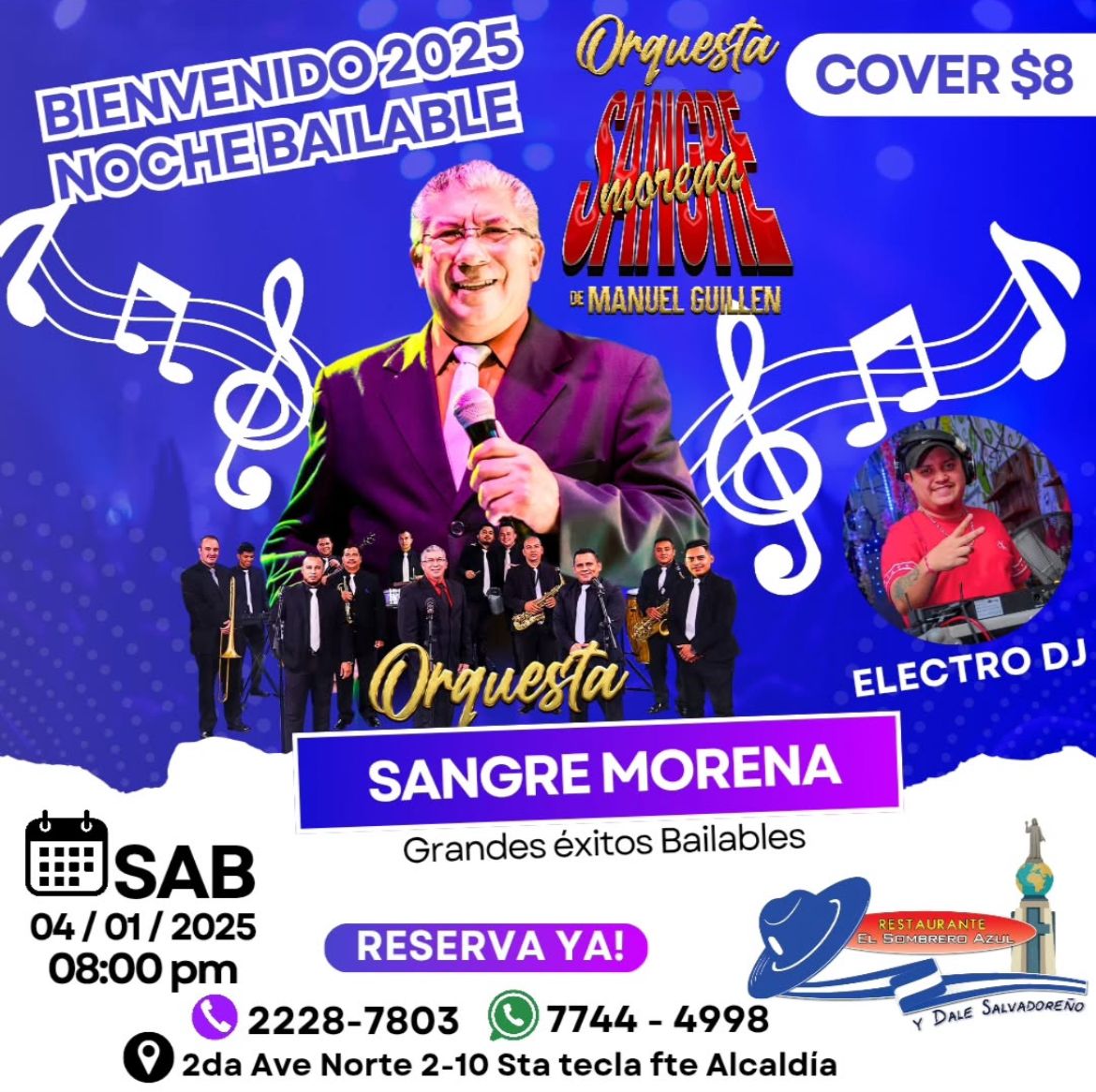 Noches Bailable Con La Orquesta Sangre Morena 