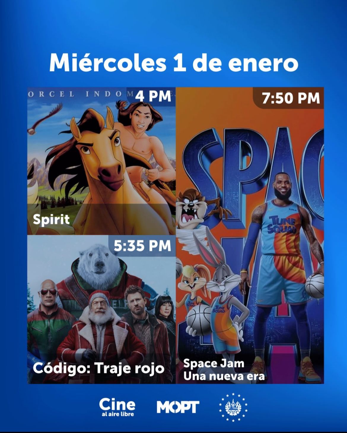 Cartelera Del Día Miércoles En EL Cine Al Aire Libre 