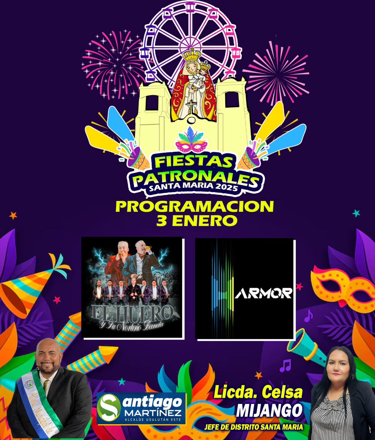 Programación De Fiestas Patronales De Santa María 