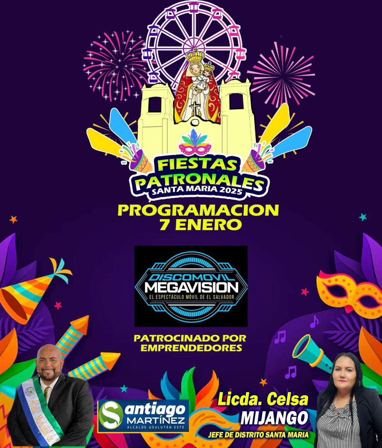 Festejos patronales de Santa María 2025 