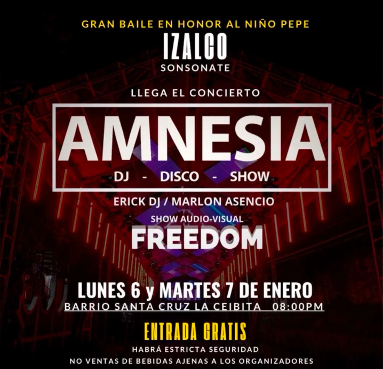 GRAN BAILE EN HONOR AL NINO PEPE
