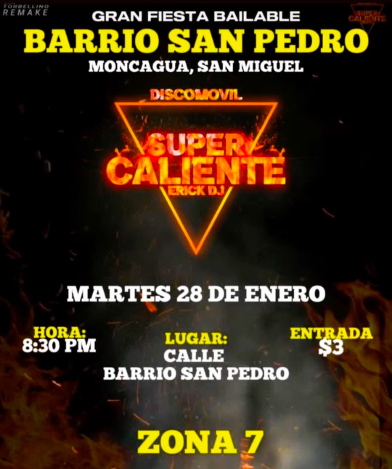 GRAN FIESTA BAILABLE BARRIO SAN PEDRO MONCAGUA, SAN MIGUEL