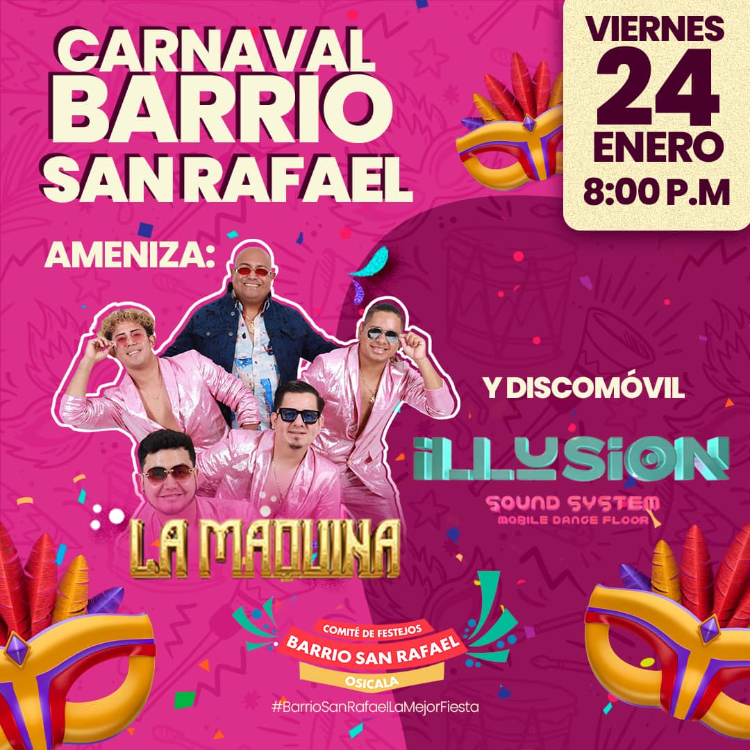 Carnaval barrio San Rafael, Osicala 2025