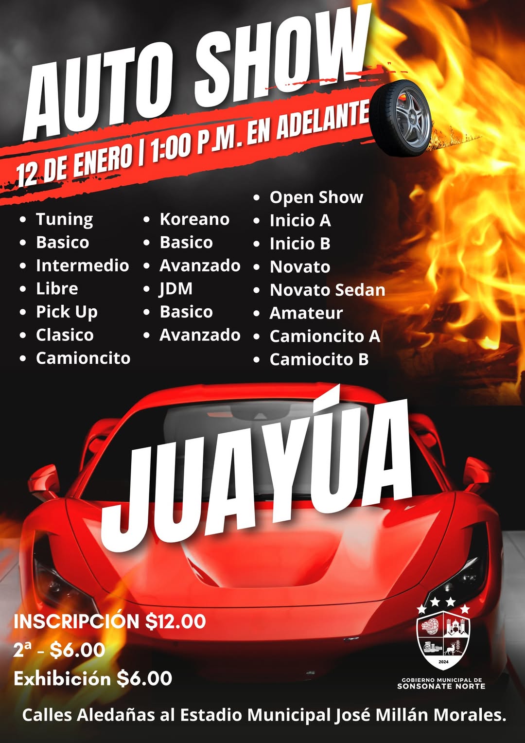  CAR SHOW en Juayúa. 