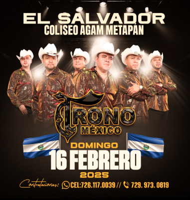 Concierto De El Trono de México En El Salvador 2025