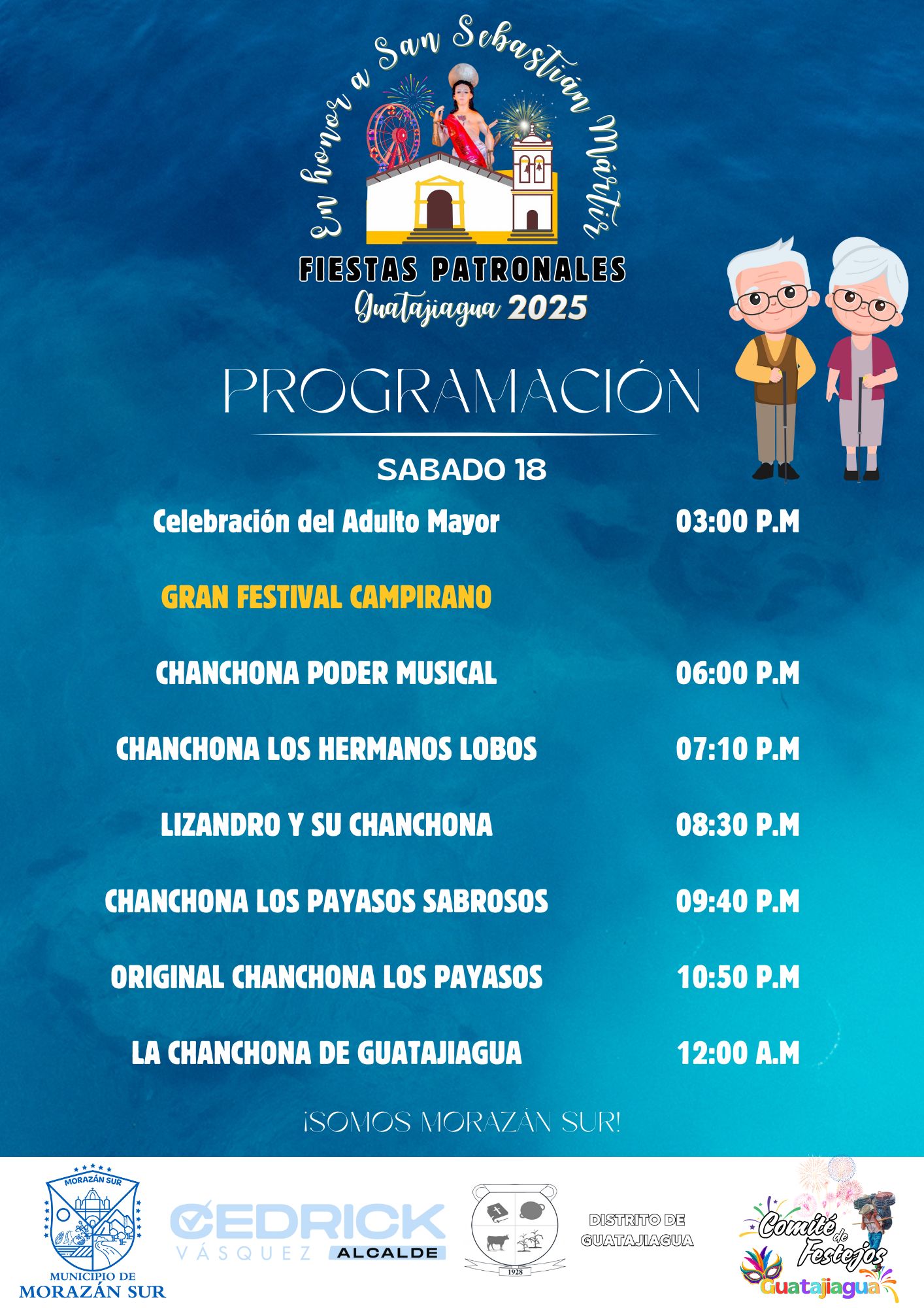 Fiestas patronales en Morazán Sur 