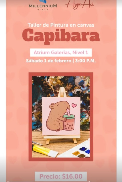 Taller de Pintura en canvas Capibara
