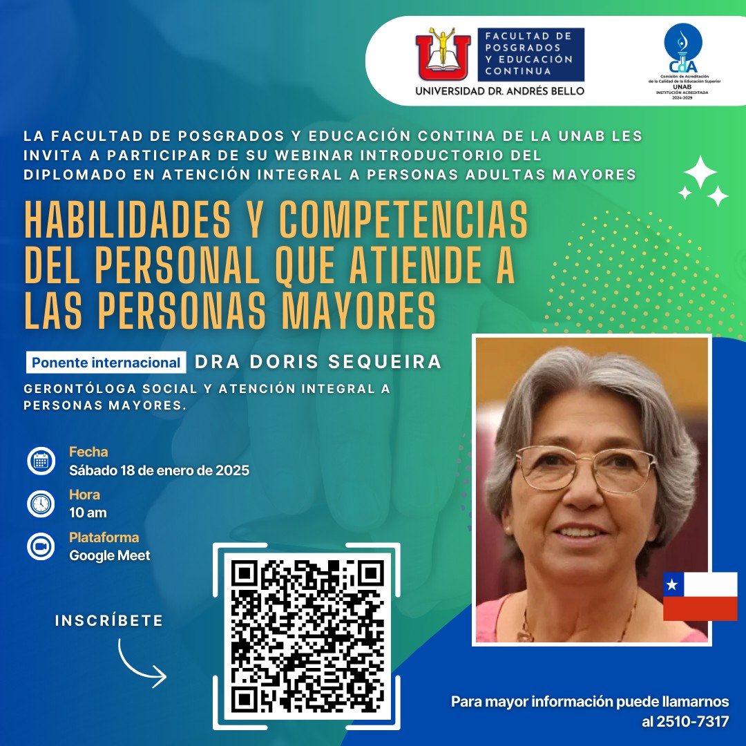 Webinar habilidades y competencias del personal que atiende a las personas mayores 