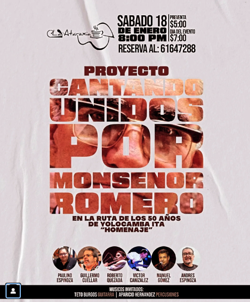 Proyecto “Cantando Unidos por Monseñor Romero”