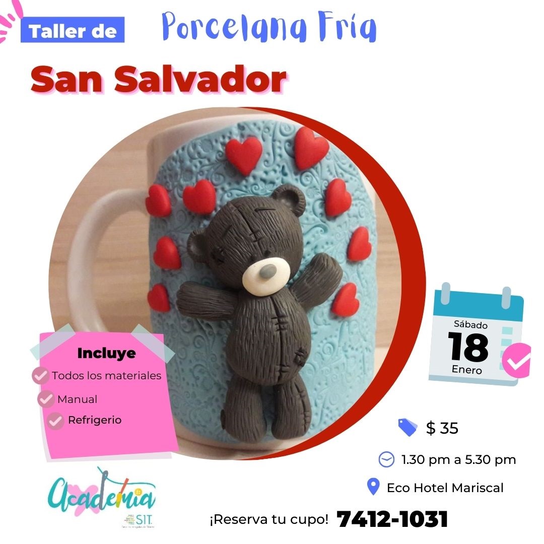 TALLER DE PORCELANA FRIA SAN VALENTIN