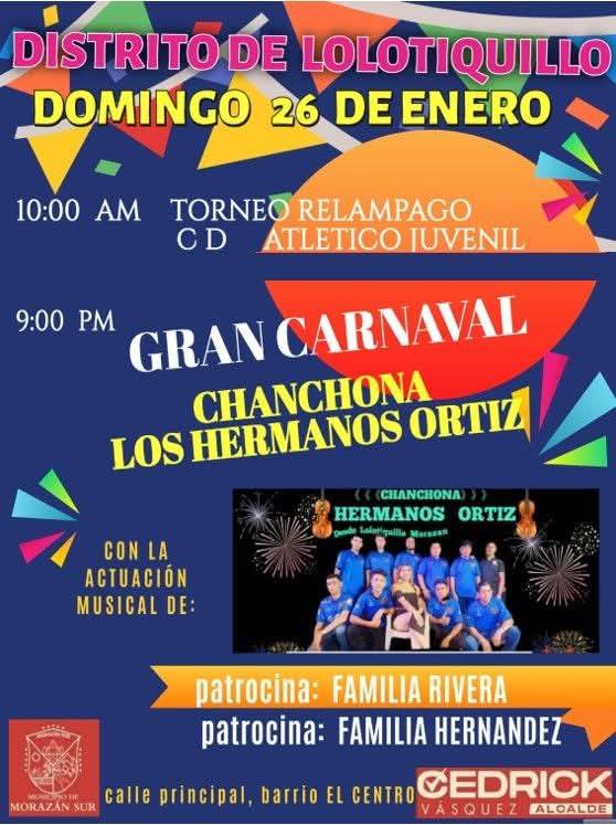 GRAN CARNAVAL CON LA CHANCHONA LOS HERMANOS ORTIZ