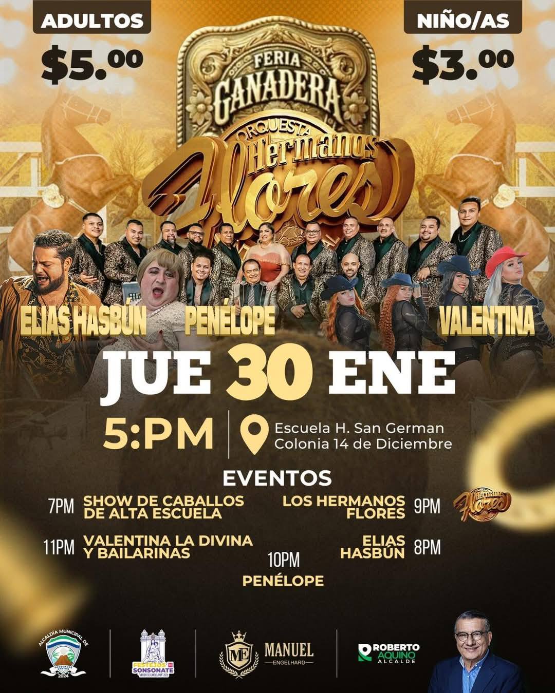 LOS HERMANOS FLORES EN LA FERIA GANADERA 2025