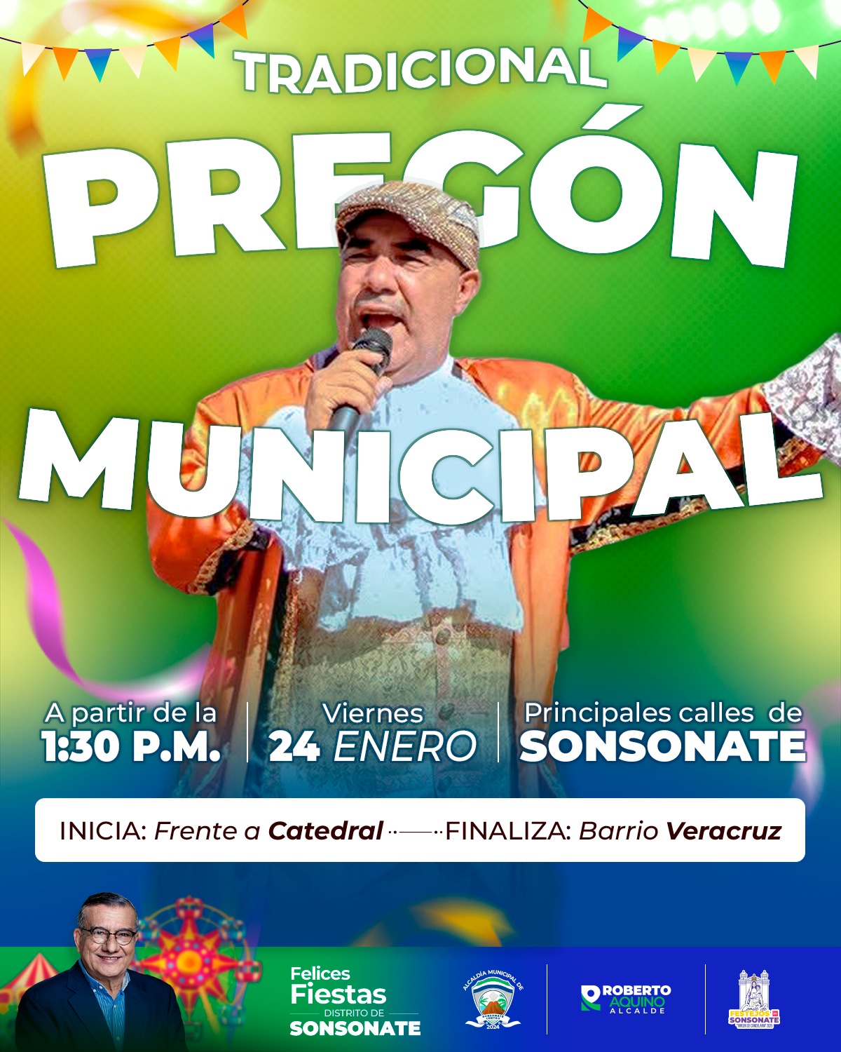 Tradicional Pregón Municipal En Sonsonate 2025