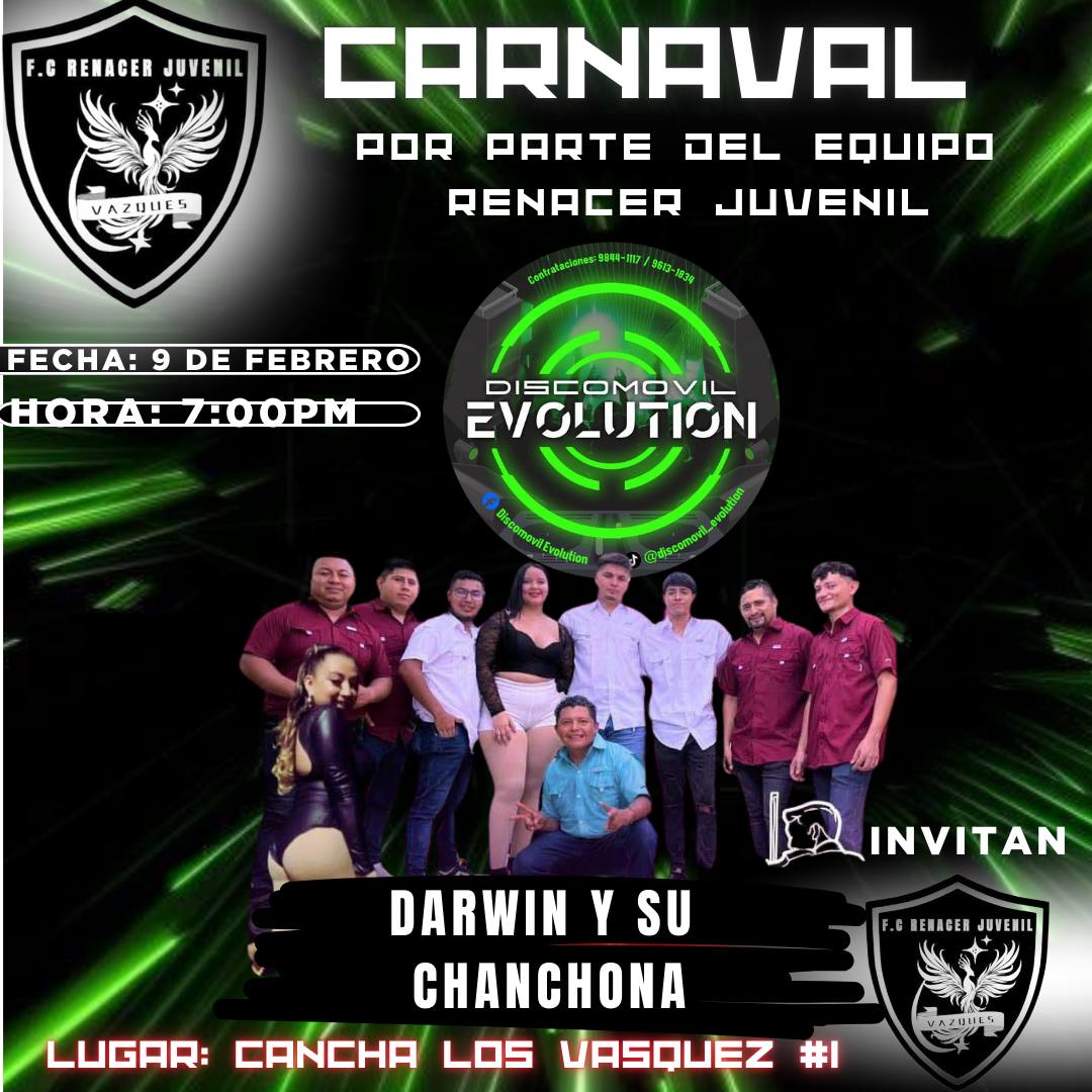 Carnaval de parte del equipo renacer juvenil
