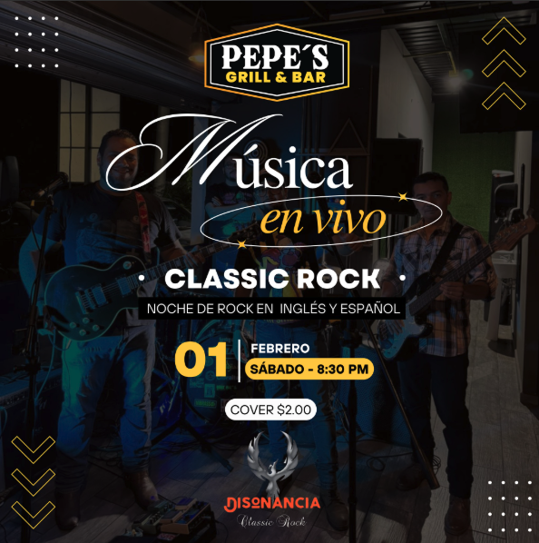 NOCHE DE ROCK EN INGLÉS Y ESPANOL ¨CLASSIC ROCK¨