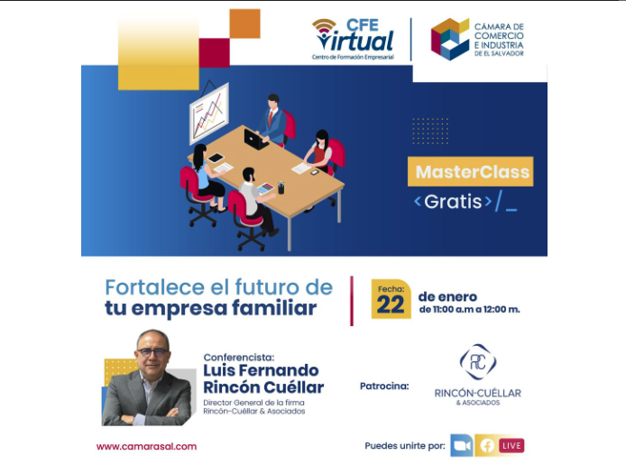 Masterclass gratuita: "Fortalece el futuro de tu empresa familiar" 
