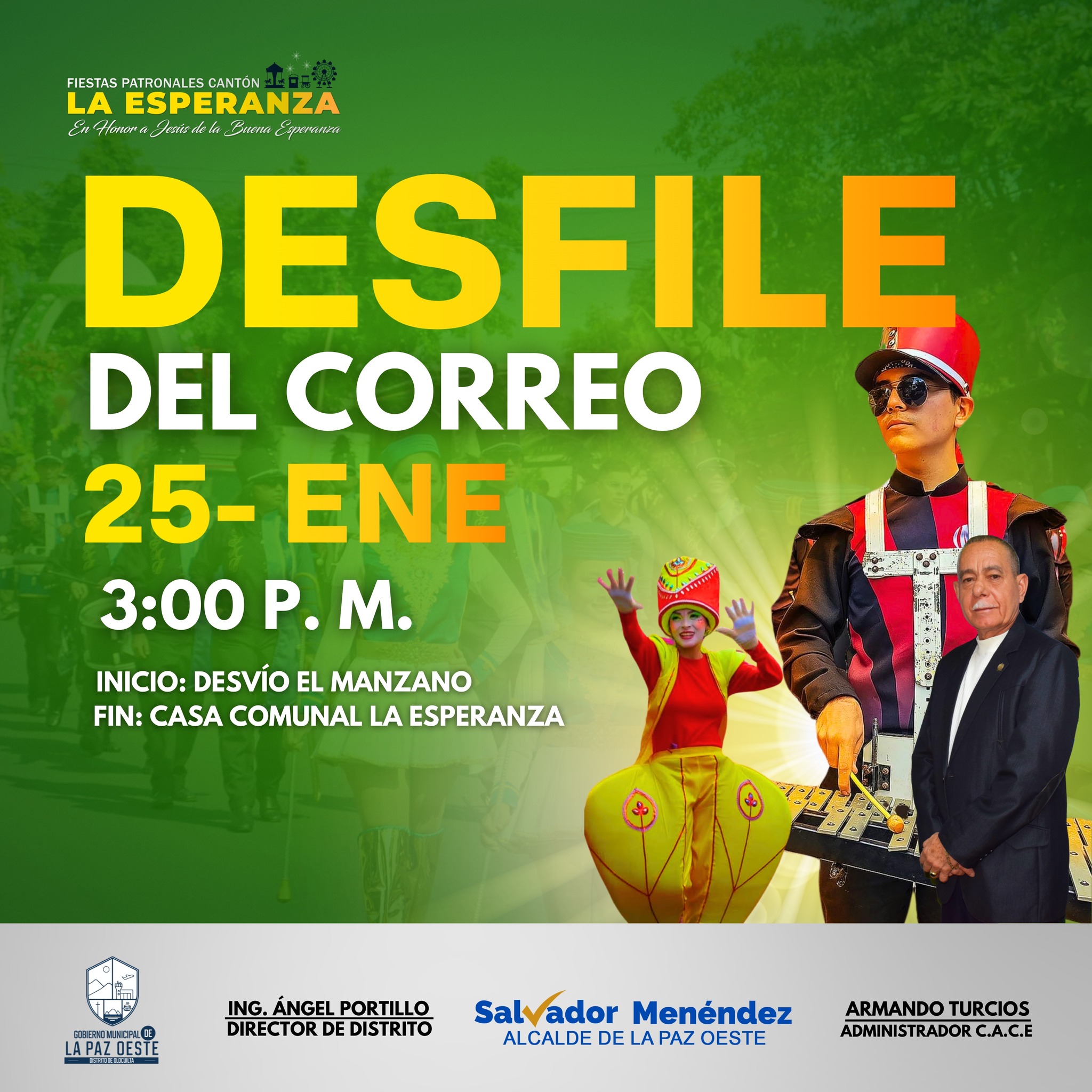 Desfile De Correo Del Cantón La Esperanza