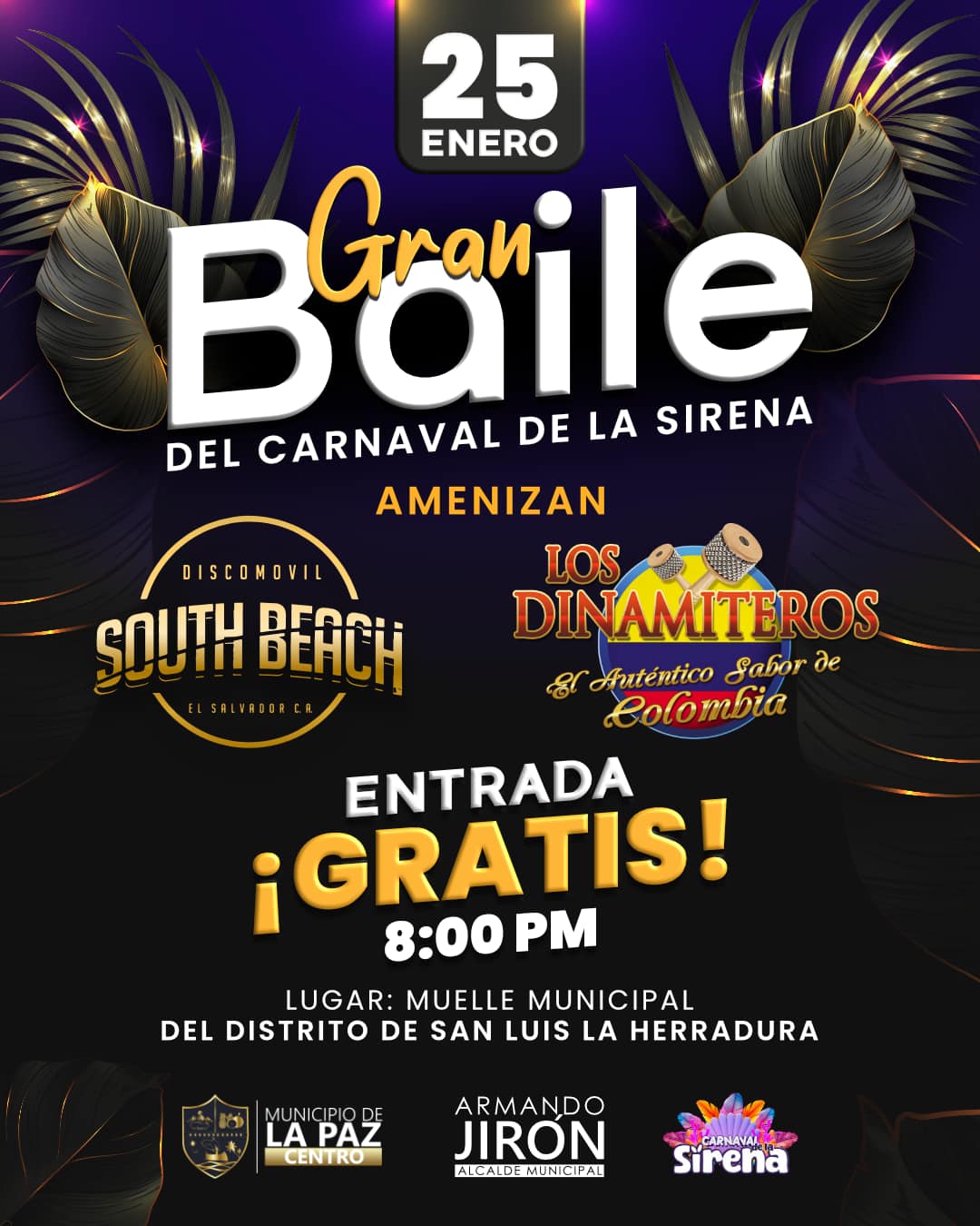 GRAN BAILE DEL CARNAVAL DE LA SIRENA EN EL DISTRITO SAN LUIS LA HERRADURA