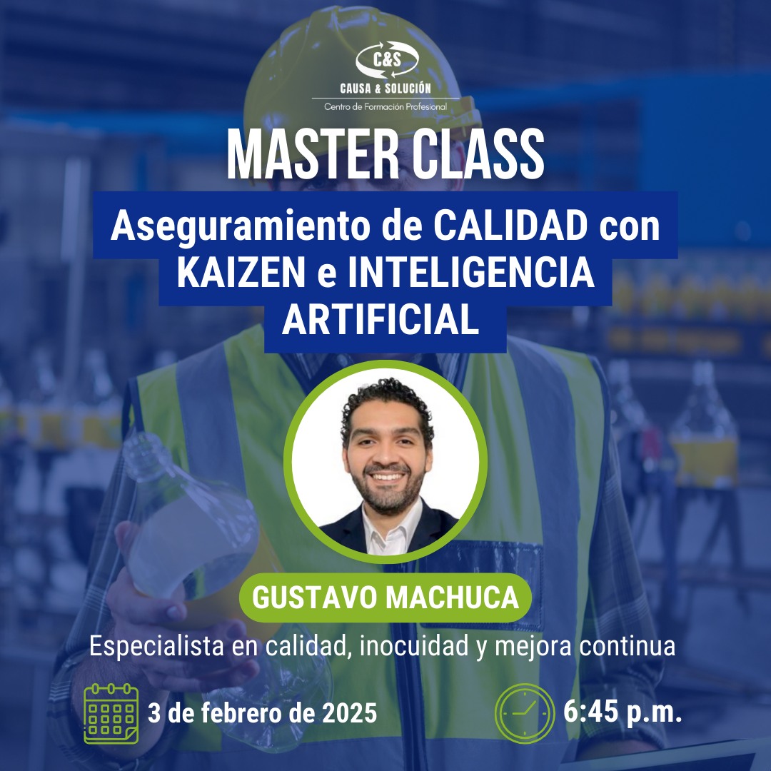 Master Class Gratuita sobre Aseguramiento de Calidad con KAIZEN e Inteligencia Artificial