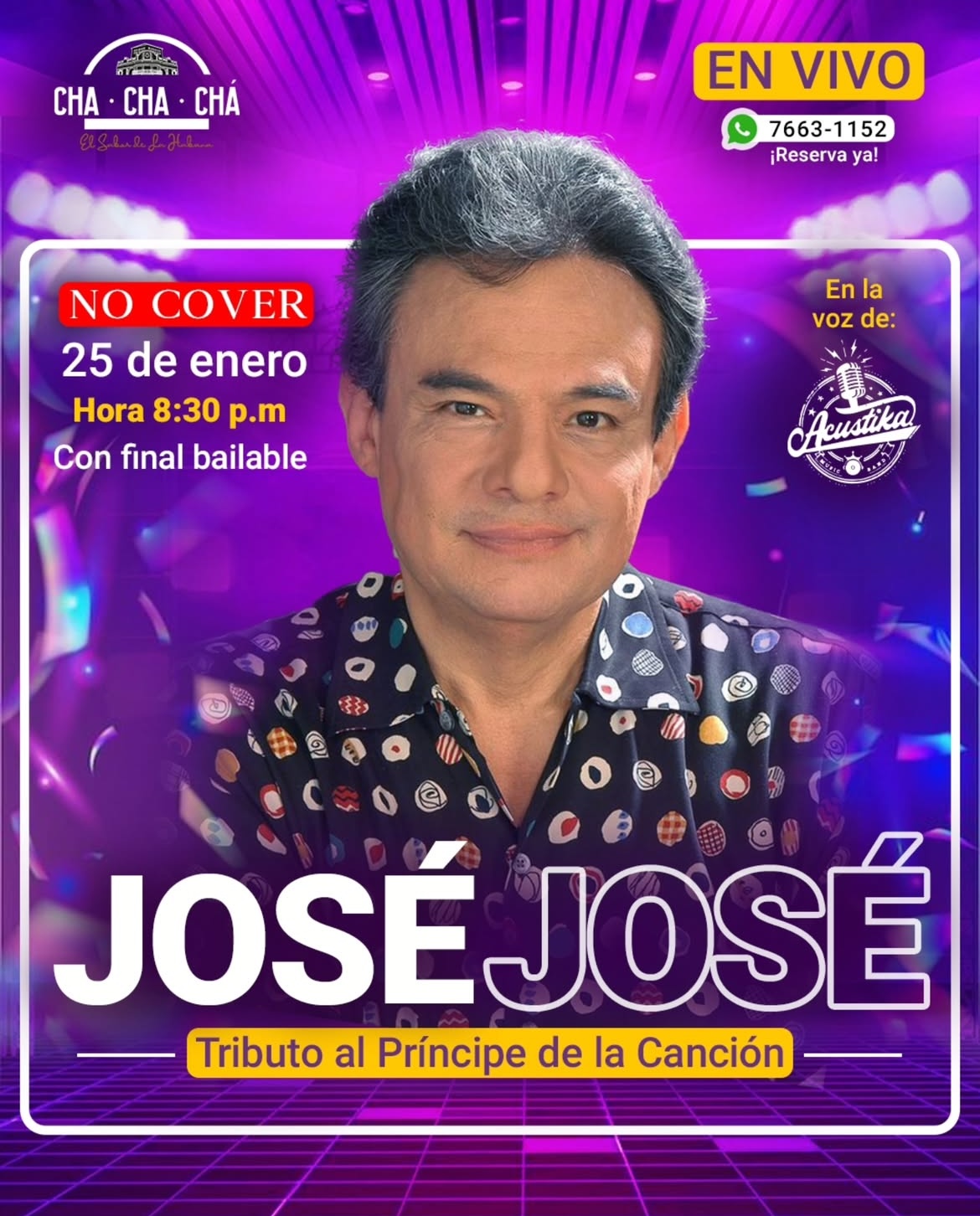 Tributo al Príncipe de la Canción ¨José José¨