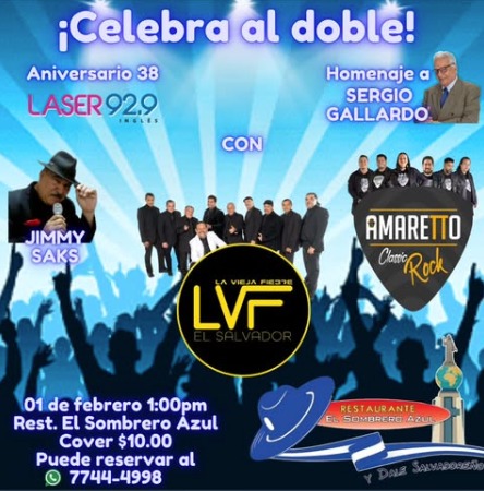 Celebración del 38 Aniversario de Radio Laser Inglés 92.9 