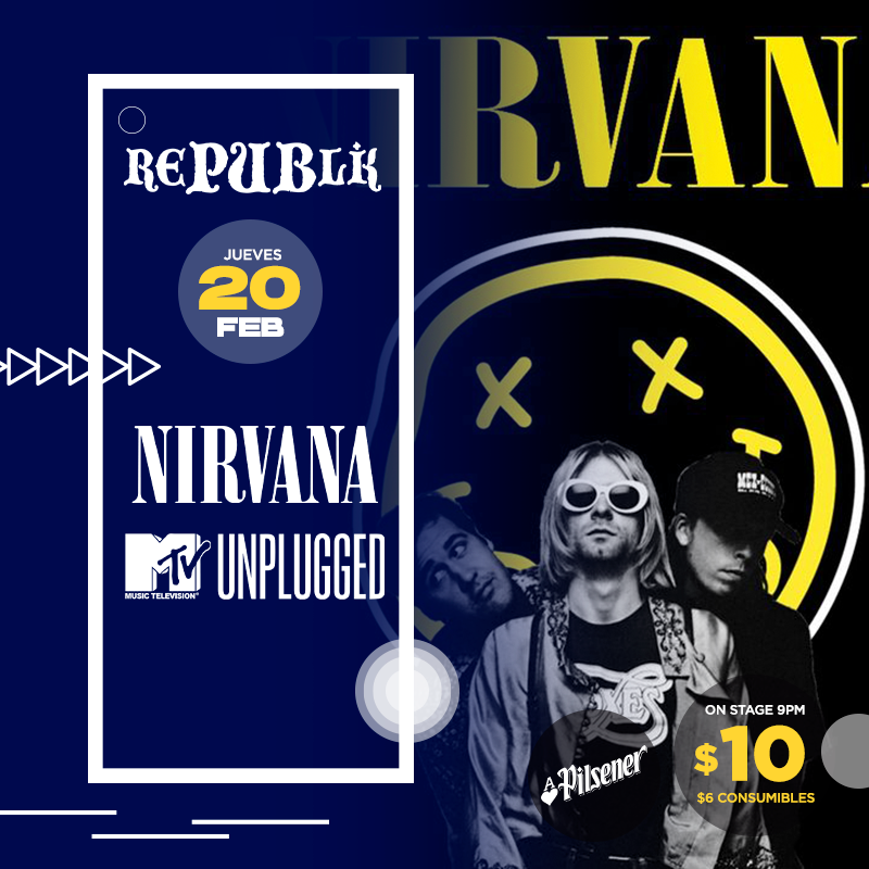 Tributo a Nirvana MTV Unplugged en Republik 