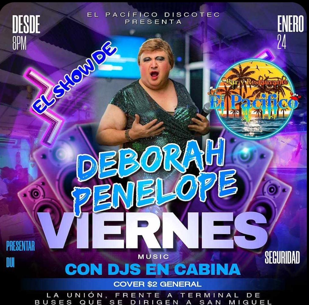Show de Penelope en Bar y Restaurante el Pacifico 