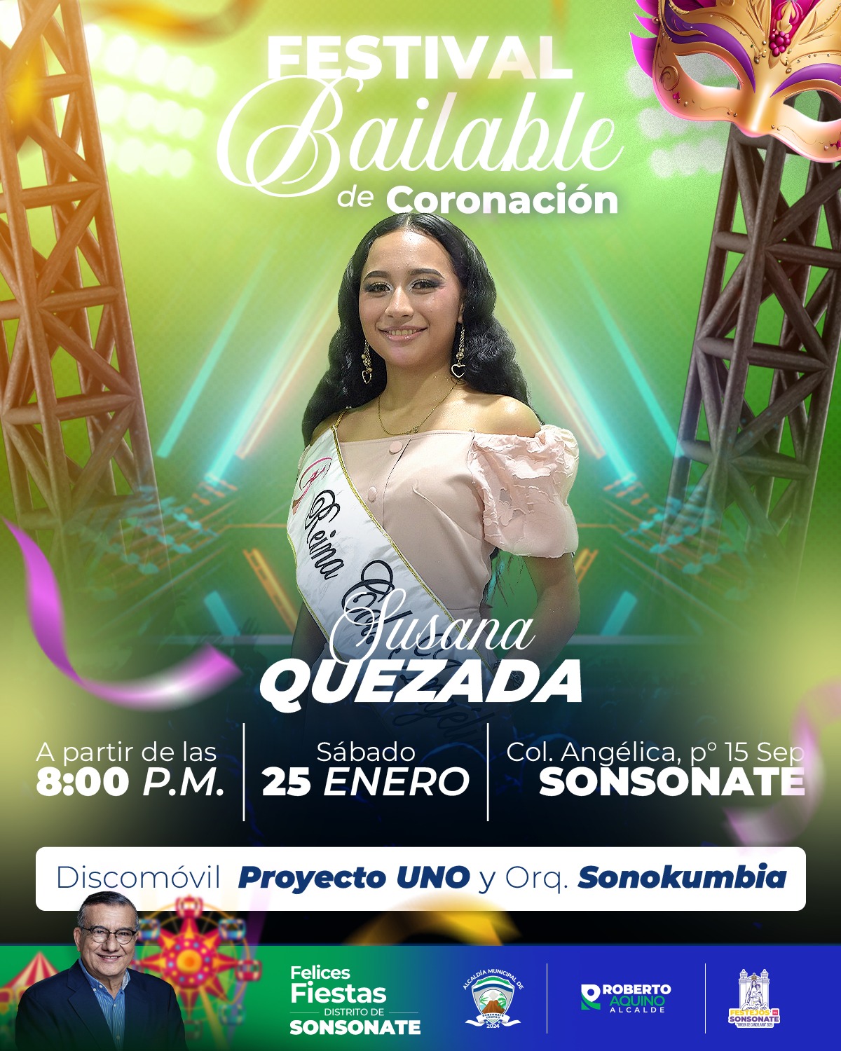 Gran Festival Bailable  de Coronación en Sonsonate 