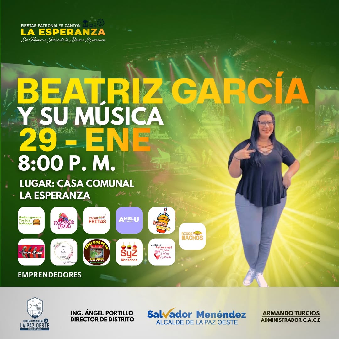 PRESENTACIÓN DE BEATRIZ GARCÍA EN CANTÓN LA ESPERANZA