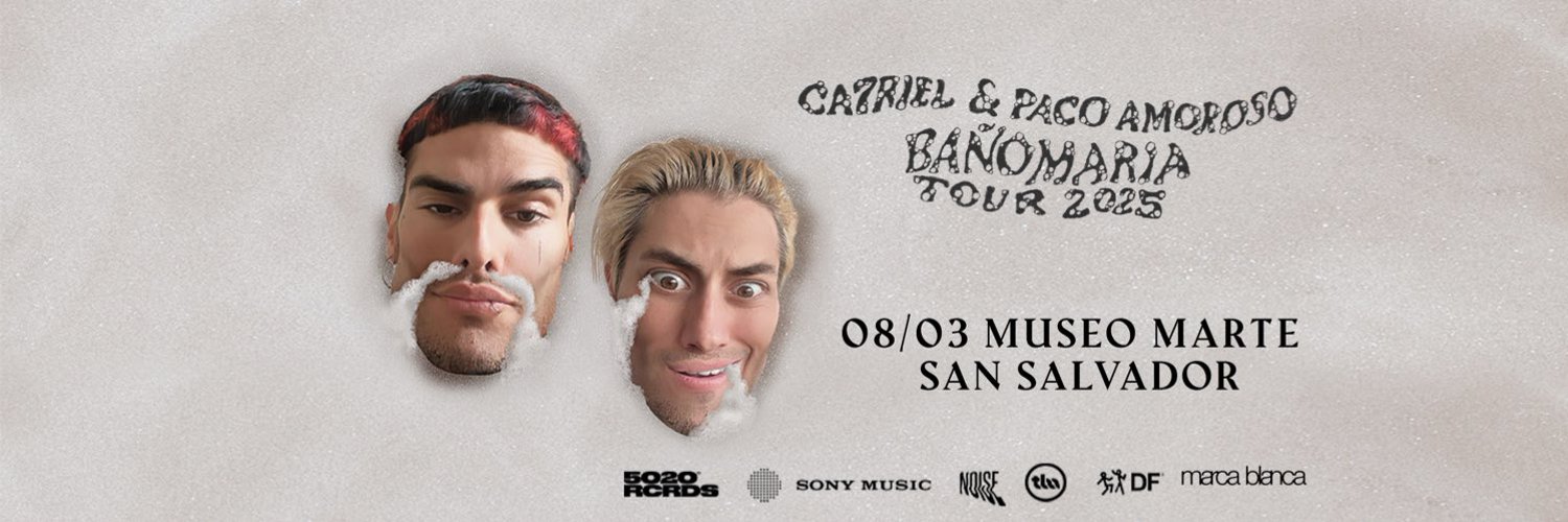 Concierto de Ca7riel y Paco Amoroso en El Salvador 2025 