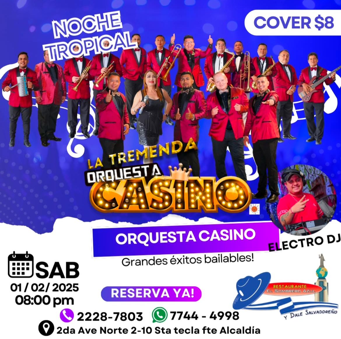 NOCHE TROPICAL CON LA ORQUESTA CASINO