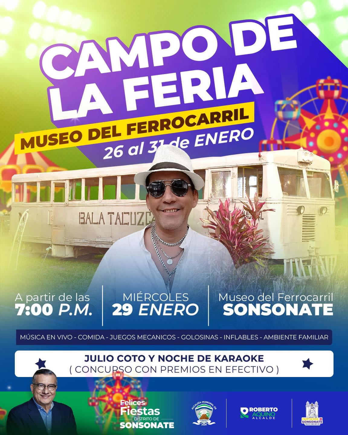 Fiestas - Música en vivo en Museo del Ferrocarril 