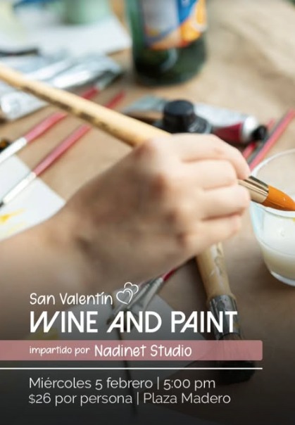 TALLER DE PINTURA ¨WINE AND PAINT¨
