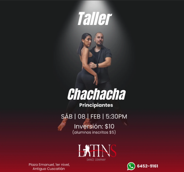 TALLER DE BAILE ¨CHACHACHA¨