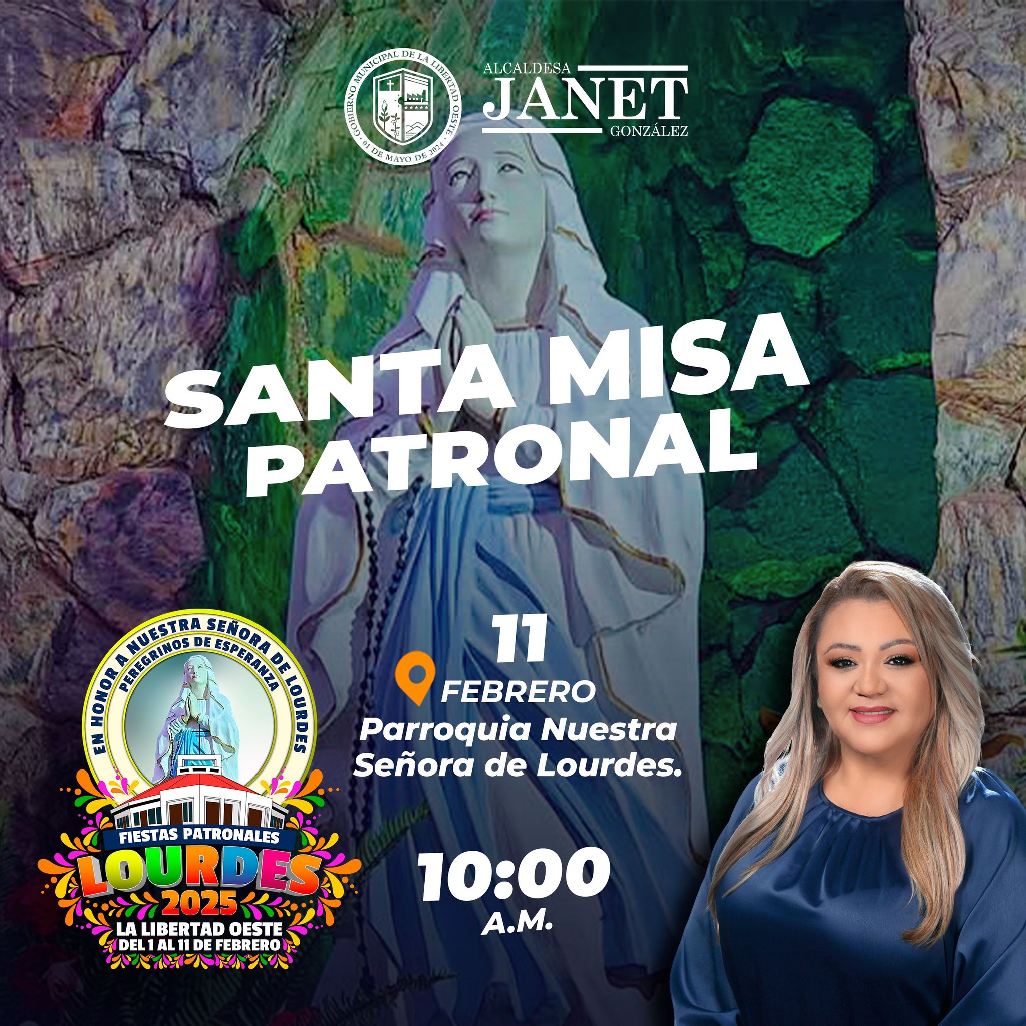 Santa Misa Patronal en Lourdes 