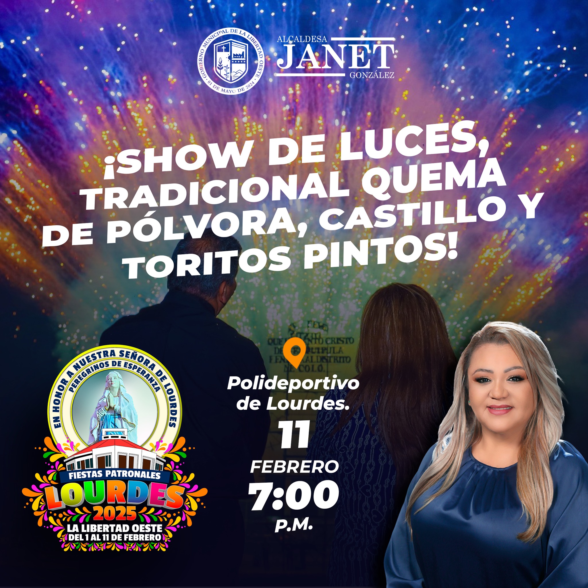 Show de Luces - Tradicional Quema de Polvora en Lourdes 