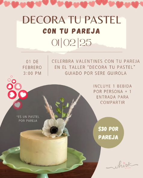 TALLER DE DECORACIÓN DE PASTEL 