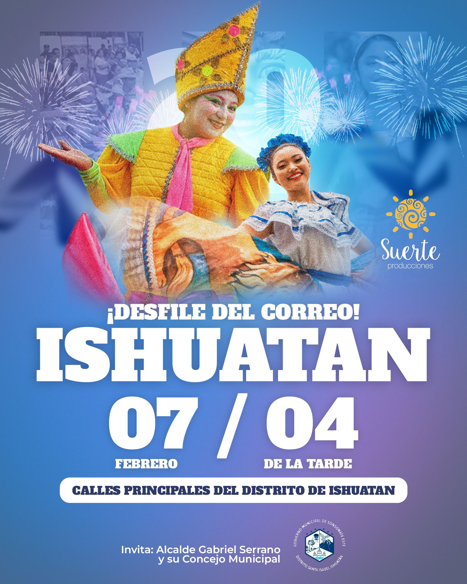 Desfile del Correo en Ishuatan 