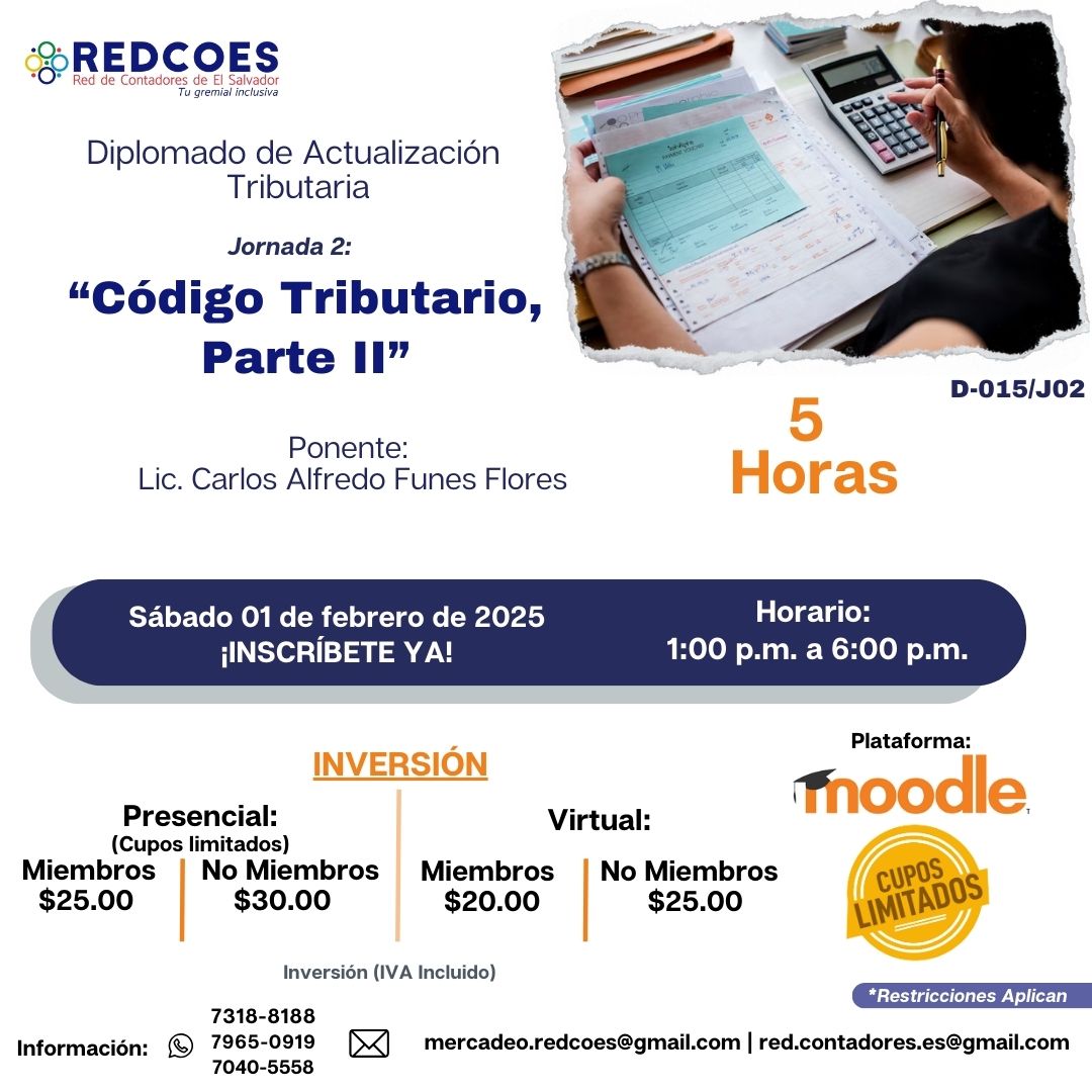 Diplomado de Actualización Tributaria: "Código Tributario, Parte Il'