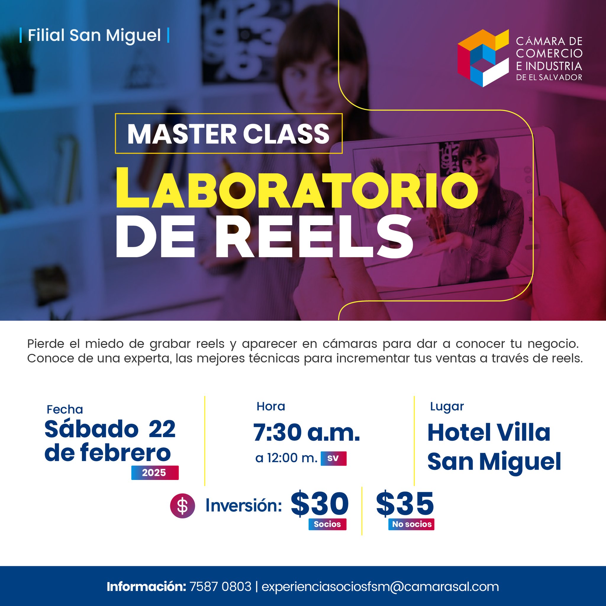 MASTER CLASS: LABORATORIO DE REELS