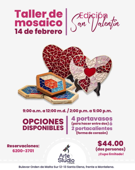TALLER DE MOSAICO EDICIÓN SAN VALENTIN