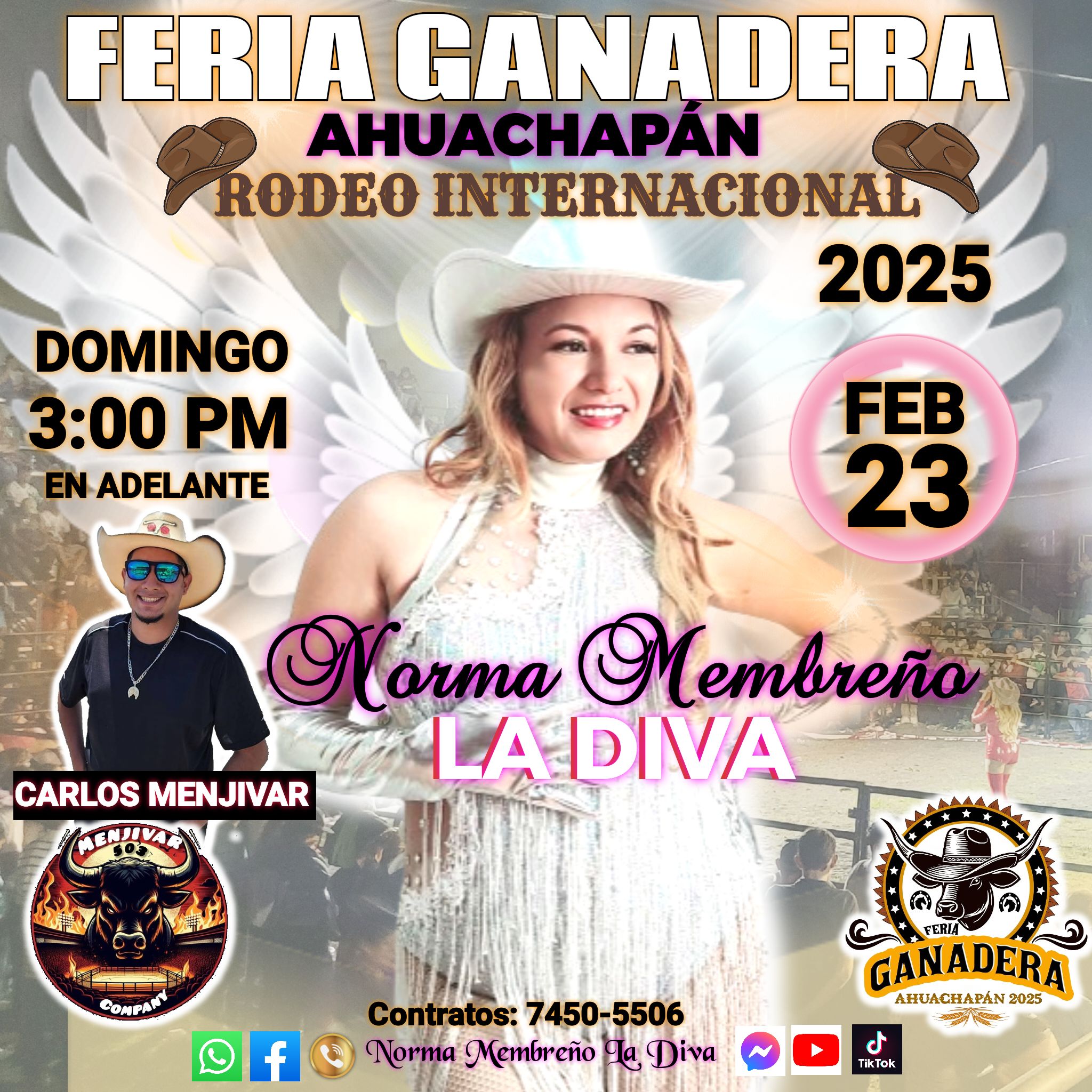 Rodeo Internacional en Feria Ganadera Ahuachapán 