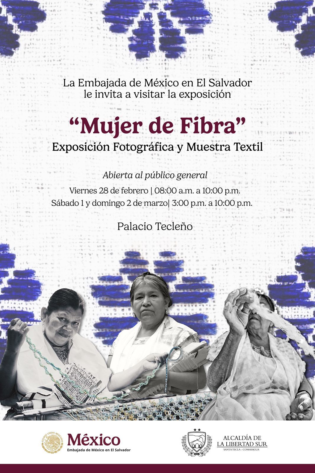 Exposición ¨Mujer de Fibra¨ en Santa Tecla 