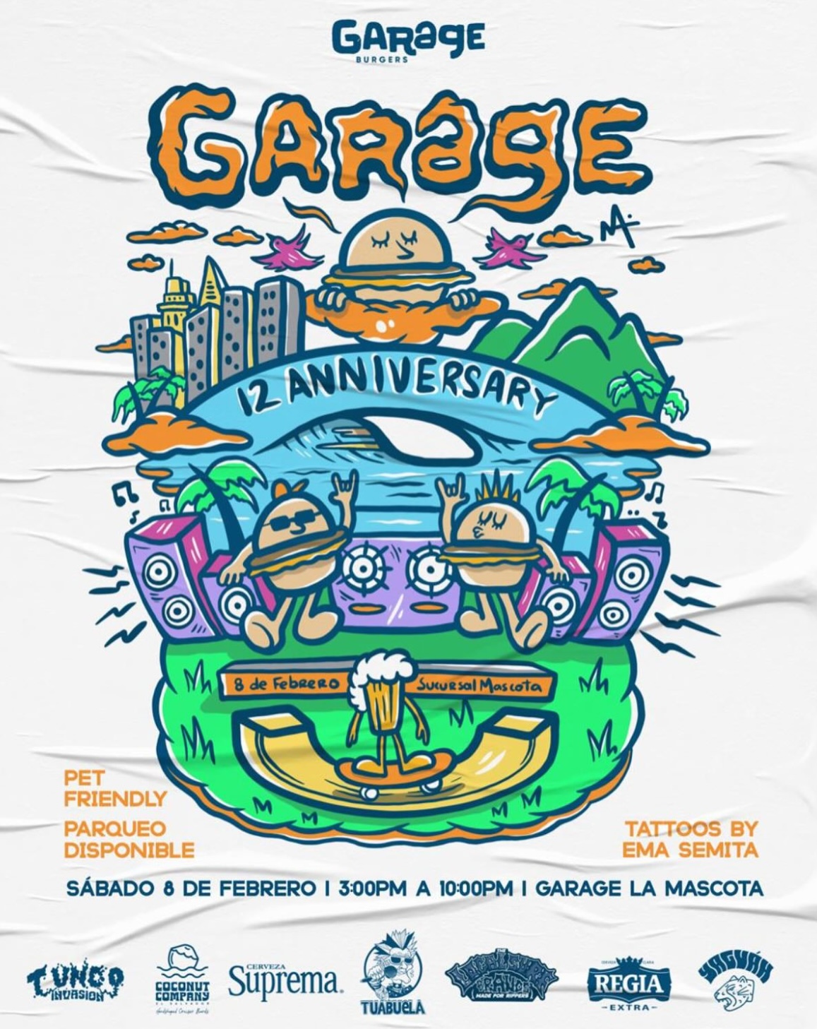 Celebración De 12 Años de vida de Garage!