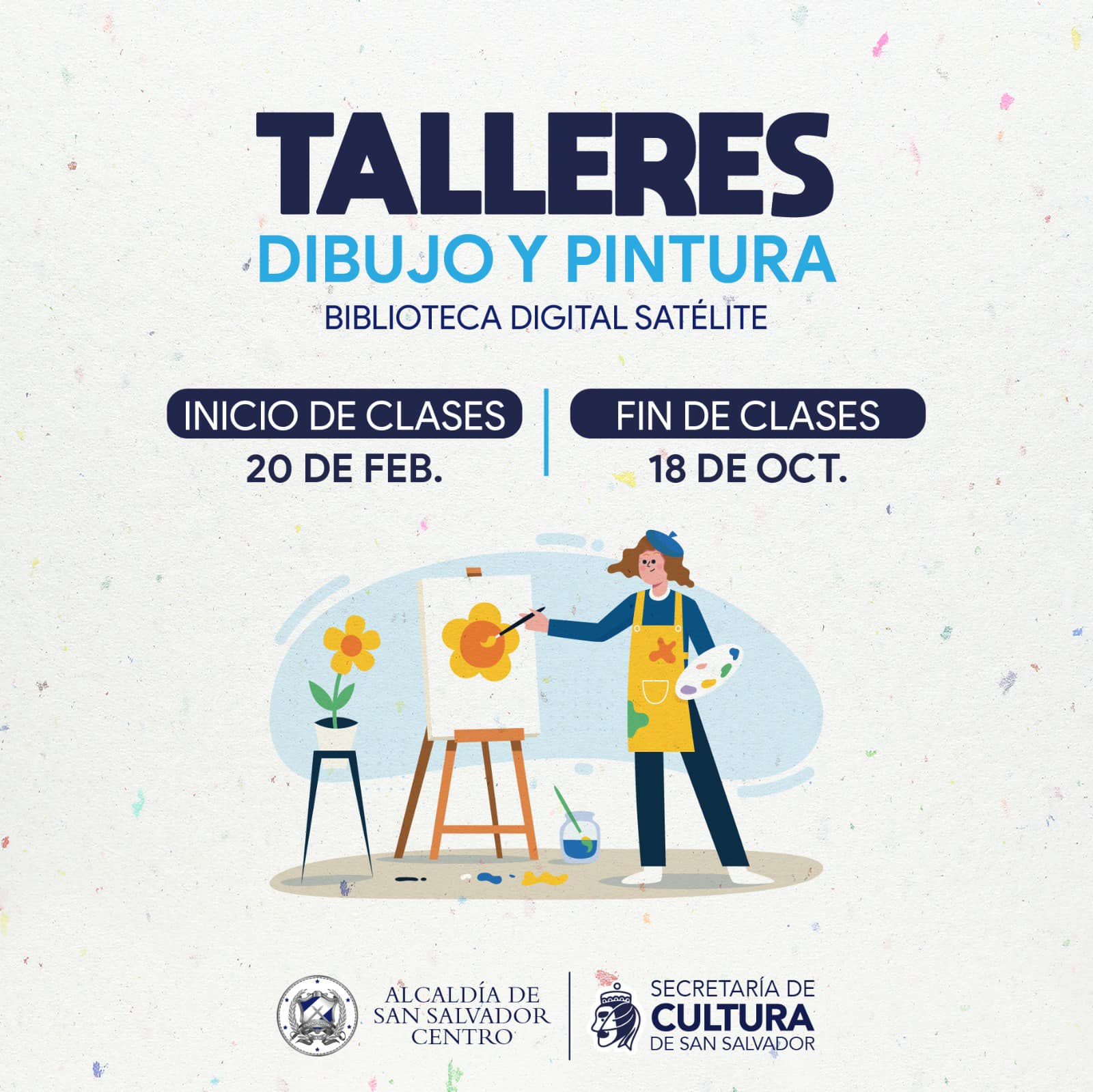 Talleres dibujo y pintura en Biblioteca Digital Satélite
