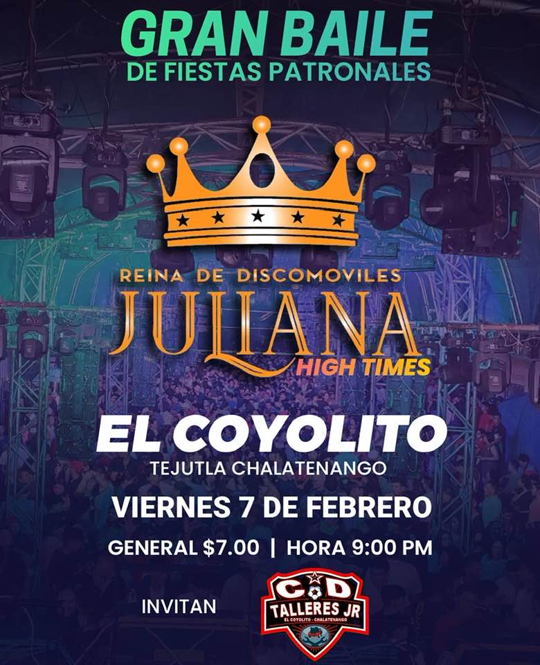 Gran Baile de Fiestas Patronales en Tejutla 